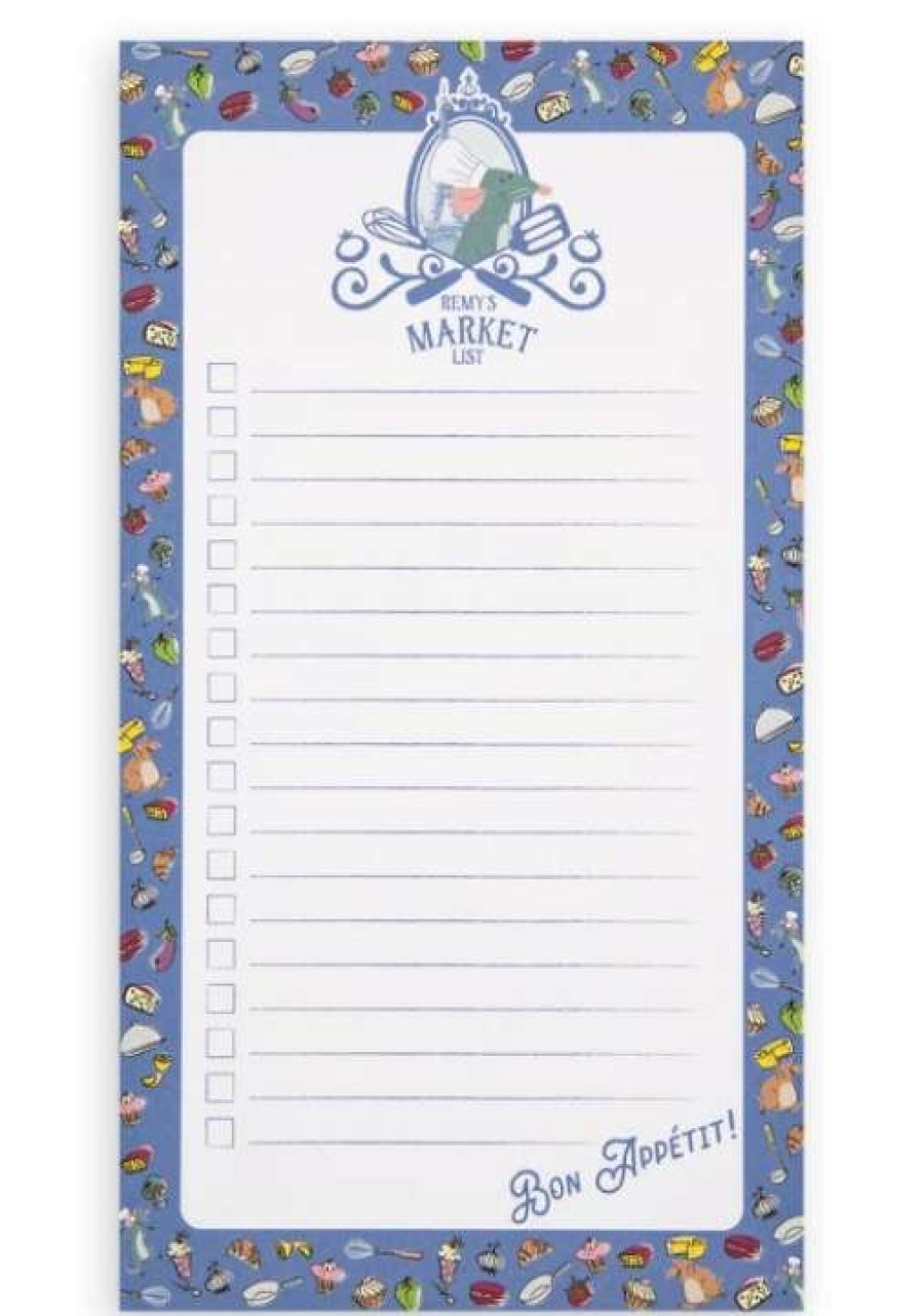 Accessories * | Disney Note Pad Remy'S Market List Ratatouille