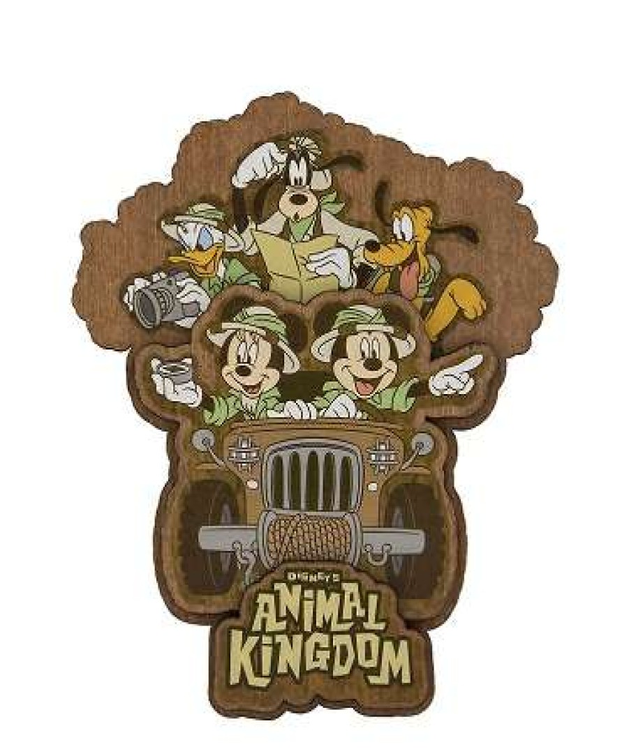 Magnets * | Disney Magnet Animal Kingdom Safari Mickey And Friends