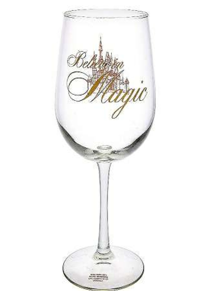 Glassware * | Disney Wine Glass Believe In Magic Castle