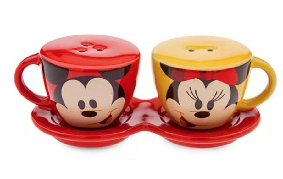 Accessories * | Disney Salt And Pepper Shakers Mickey And Minnie Coffee Cups