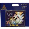 Magnets * | Disney Magnet 50Th Anniversary Mickey & Minnie 4 Parks