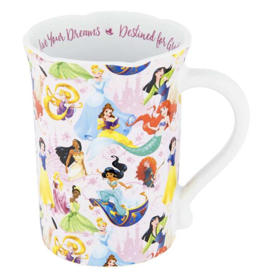 Mugs * | Disney Coffee Mug Princesses Live Your Dreams