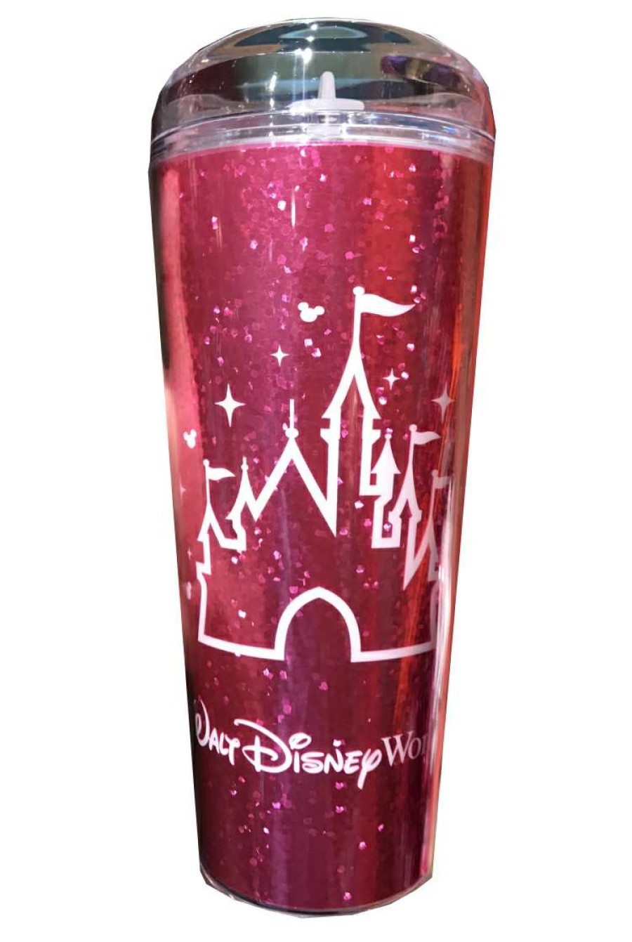 Plasticware * | Disney Travel Tumbler Castle Imagination Pink