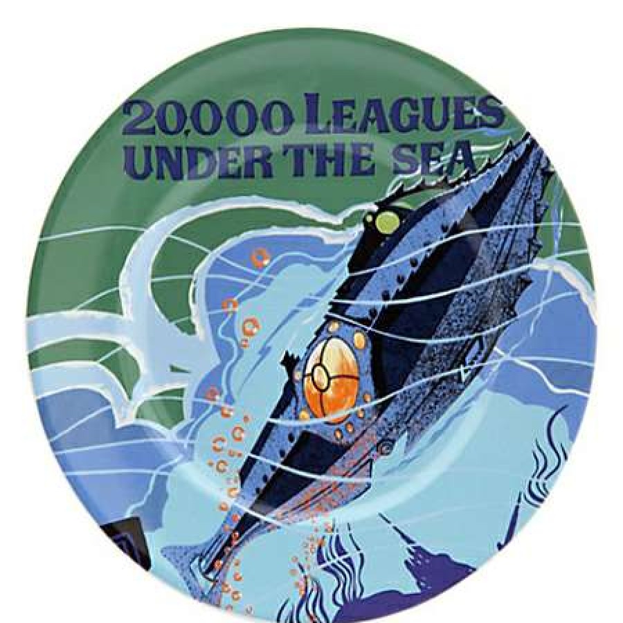 Glassware * | Disney Dessert Plate Attraction Poster 20,000 Leagues