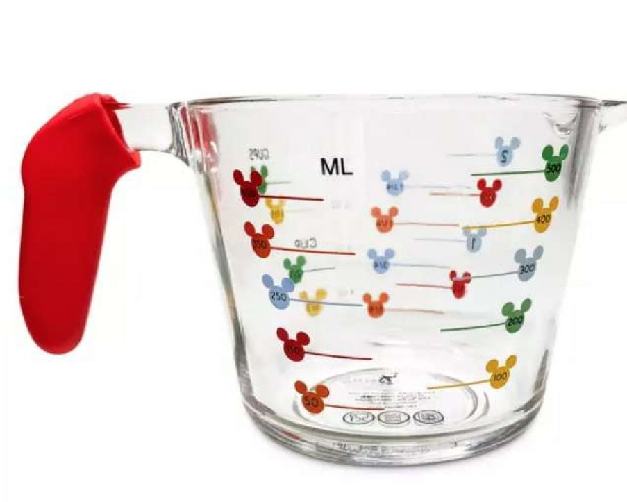 Accessories * | Disney Measuring Cup Mousewares Mickey Icons Glass