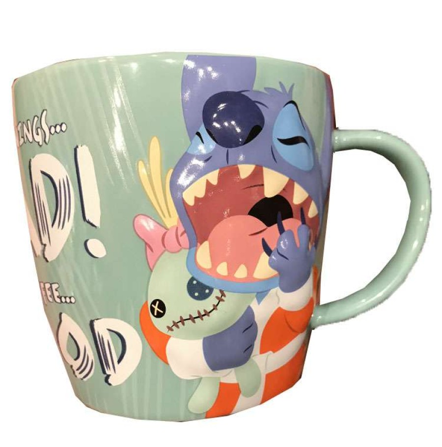 Mugs * | Disney Coffee Mug Stitch Mornings Bad, Coffee Good