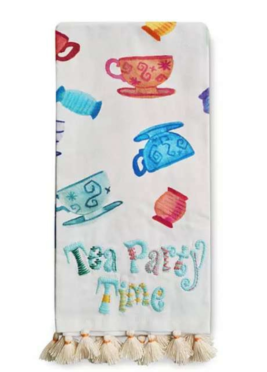 Accessories * | Disney Kitchen Towel Set Mad Tea Party Tea Cups