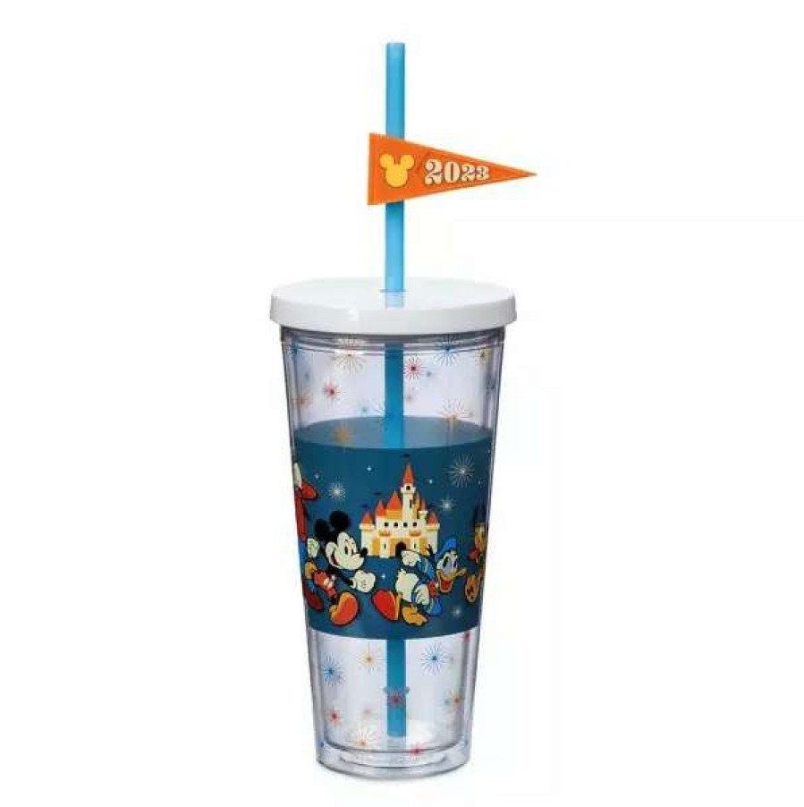 Plasticware * | Disney Tumbler With Straw 2023 Mickey Mouse & Friends