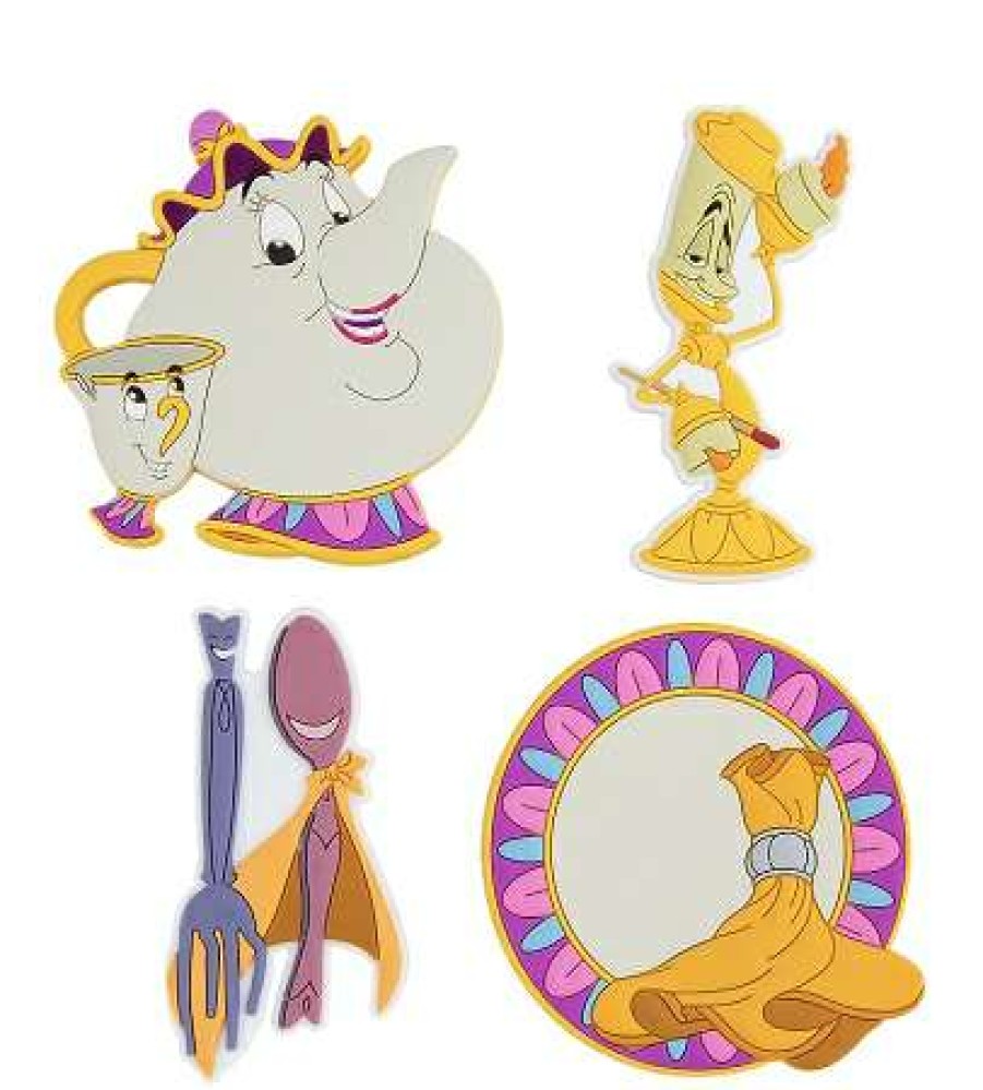 Magnets * | Disney Magnet Set Beauty And The Beast Set Of 4