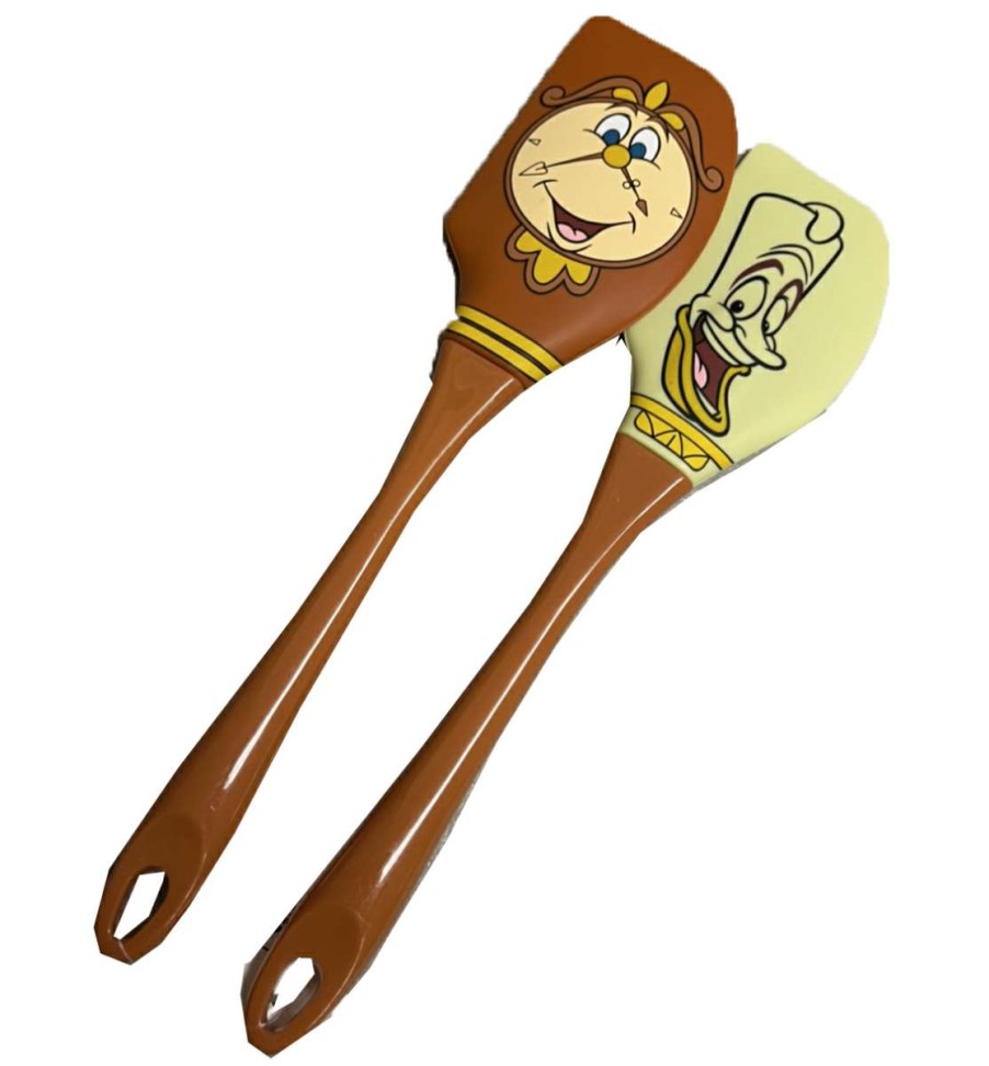 Accessories * | Disney Spatula Set Lumiere & Cogsworth Beauty & The Beast