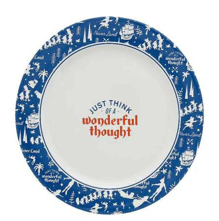 Glassware * | Disney Dinner Plate Never Land Peter Pan