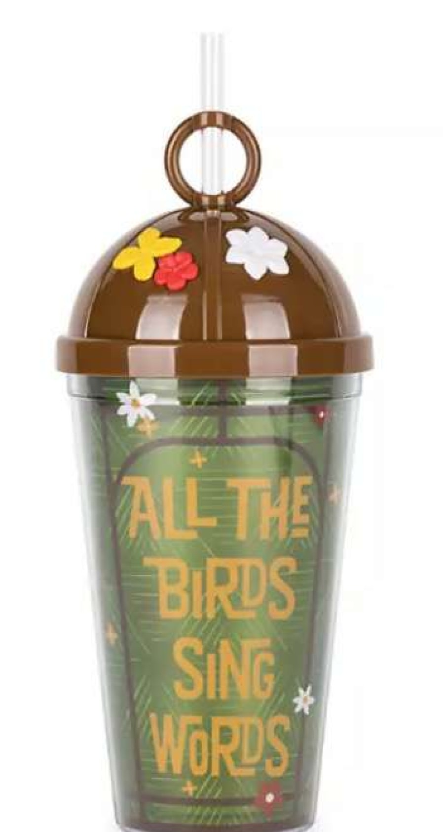 Plasticware * | Disney Travel Tumbler With Straw Enchanted Tiki Room