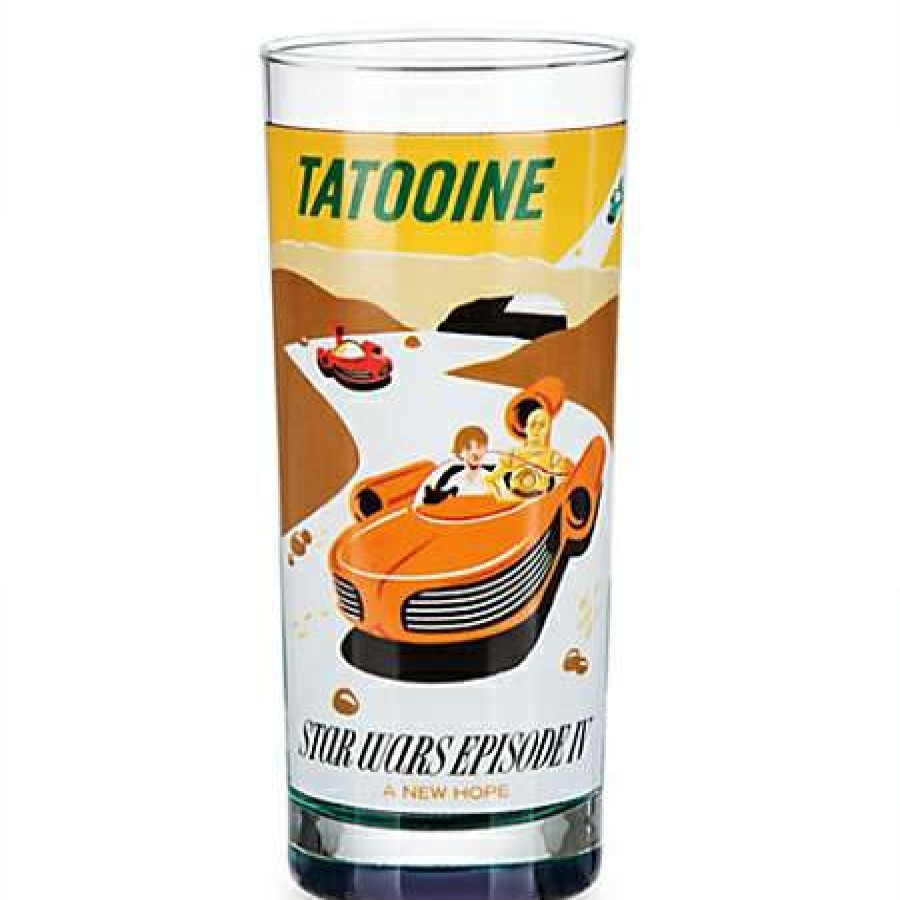 Glassware * | Disney Glass Tumbler Star Wars Parks Attraction Poster Tatooine