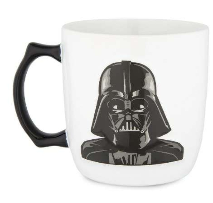 Mugs * | Disney Coffee Mug Darth Vader Star Wars White