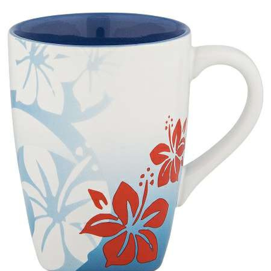 Mugs * | Disney Coffee Mug Mickey Mouse Hibiscus