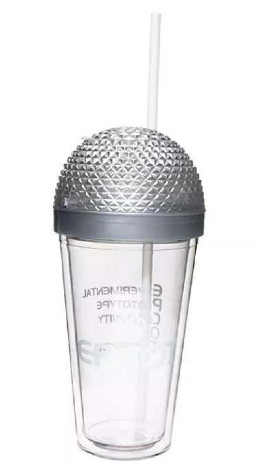 Plasticware * | Disney Tumbler With Straw Epcot Spaceship Earth Light Up