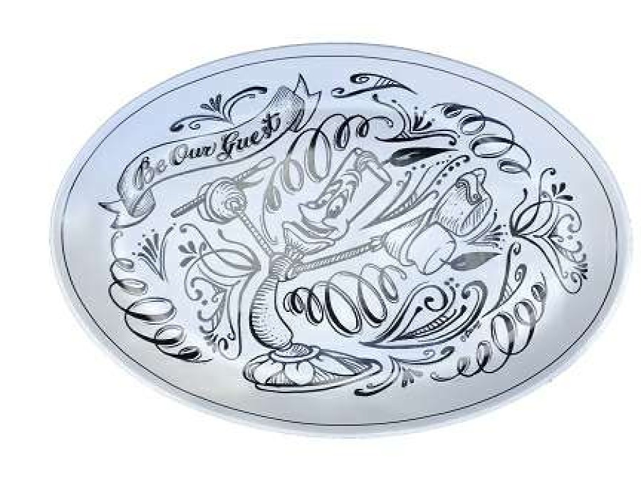 Glassware * | Disney Platter Plate Be Our Guest Lumiere