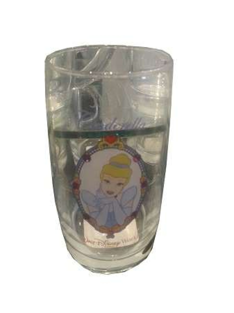 Glassware * | Disney Arribas Juice Glass Cinderella Jeweled