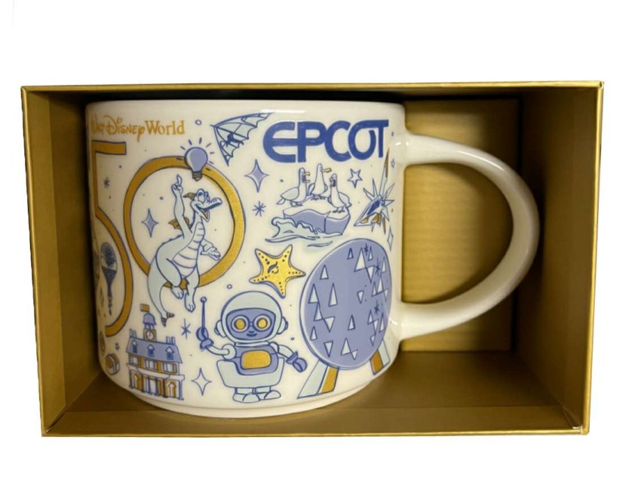 Mugs * | Disney Coffee Mug Starbucks 50Th Anniversary Epcot