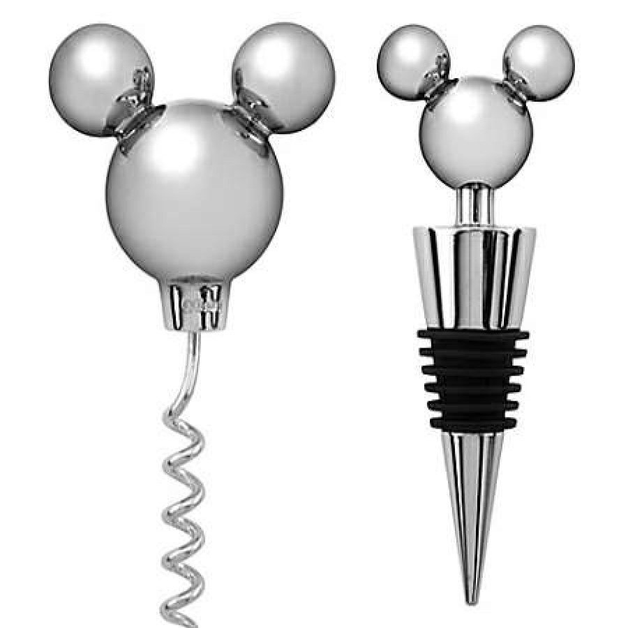 Accessories * | Disney Corkscrew And Bottle Stopper Set Mickey Mouse Icon