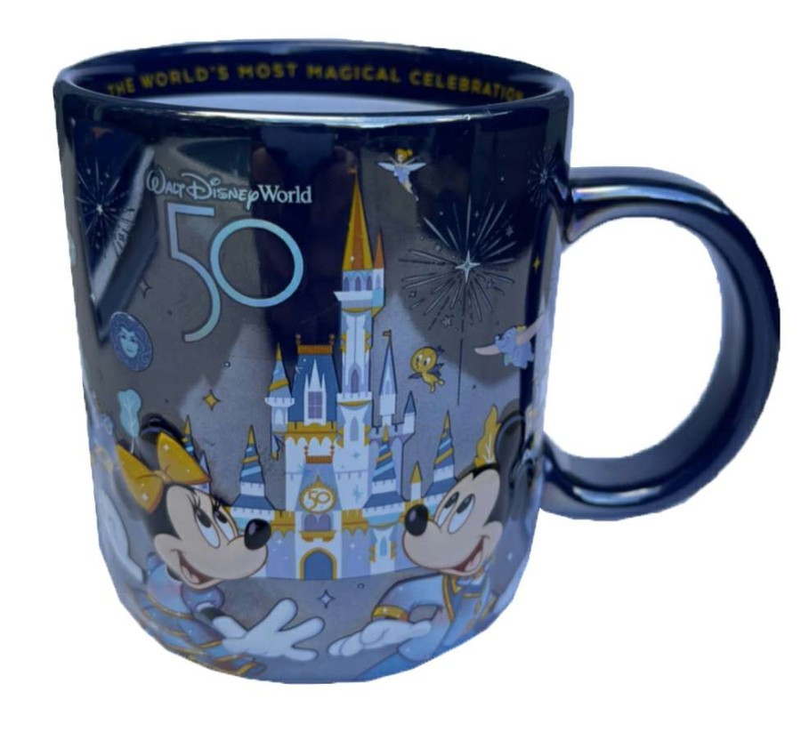 Mugs * | Disney Coffee Mug 50Th Anniversary Mickey & Friends